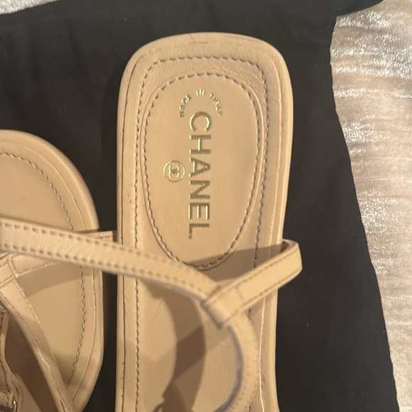 Beige Chanel sandals, size 39 - Picture 3 of 11